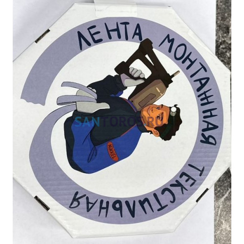 Лента монтажная, текстильная (белая). 30 м Амо1300